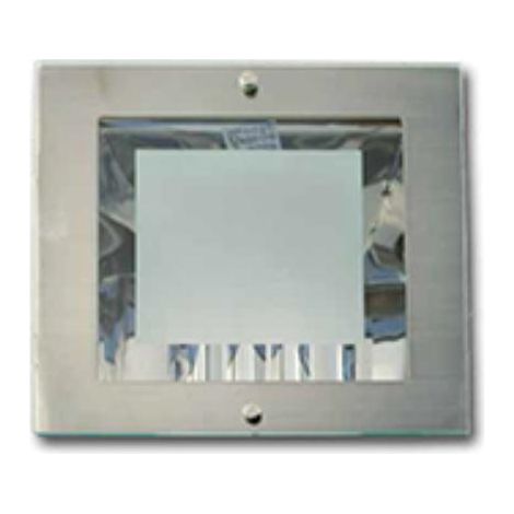 Faretto E27 quadrato 215×215mm bianco LAPHALLSQUARE/BI per ambienti esterni