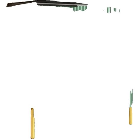Mueble bajo fregadero, MDF resistente, fácil montaje, color verde CQY (1/2)