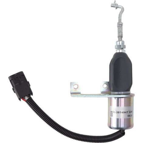 Kraftstoffabsperrventil, 12 V DC, 55 mm Lochabstand, Motorabsperrventil für Baggermotoren, elektrische Flammenabsperrung, Ersatzteil