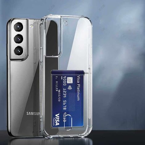 Samsung Galaxy S21 Plus Schutzhülle: Transparente Hülle + Displayschutzfolie aus gehärtetem Glas mit vollständiger Abdeckung (1/2)