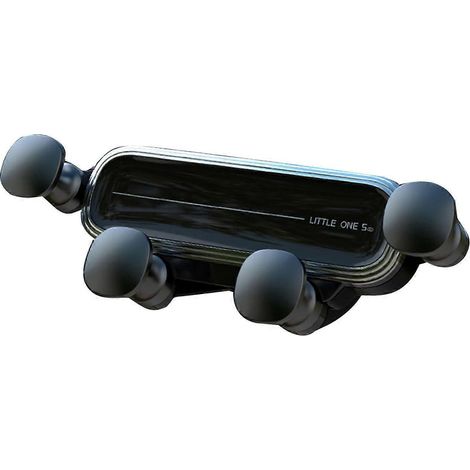 Support de voiture amélioré avec système de gravité, verrouillage automatique et fonction mains libres pour mini grilles d'aération (4,7–6,9 pouces) (1/5)