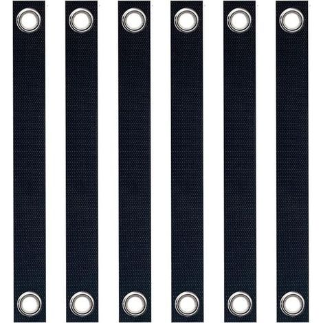 Juego de 6 correas para árboles, para sujetar árboles y otros materiales vegetales para asegurar árboles recién plantados o para protección contra huracanes. (1/5)