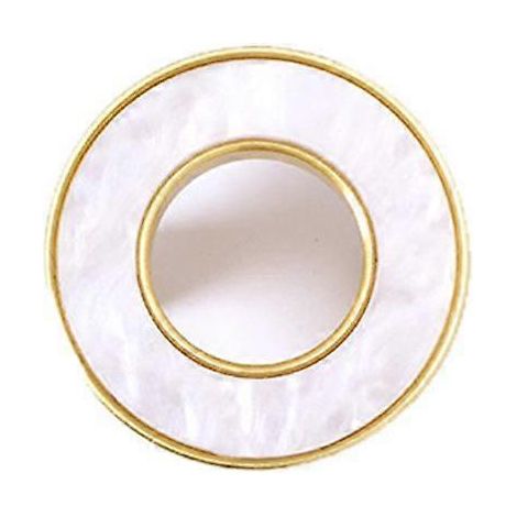 Bouton de porte/meuble en laiton rond à double trou (1 pièce)