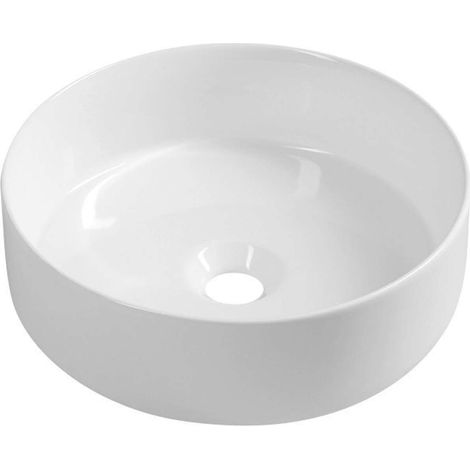 Sapho - Aufsatzwaschtisch, Durchmesser 36 cm, ohne Überlauf, weiß 10NF65036 (1/5)