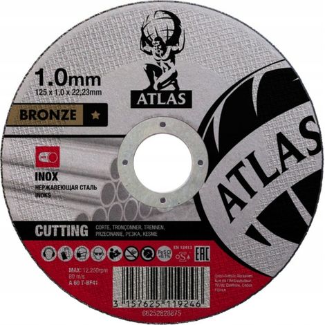 Disco da taglio per metallo Norton Atlas 125x1 in acciaio (1/3)