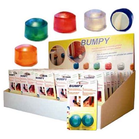 PARACOLPO 'BUMPY' Trasparente colorato - blister 2 pezzi