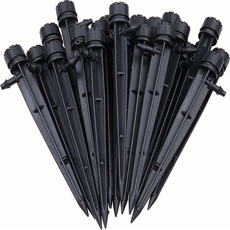 100pcs Adjustable Hose Irrigation Drippers Automatic Drip Irrigation System Micro Sprinklers for Plant Greenhouse DIY Garden (1/4)