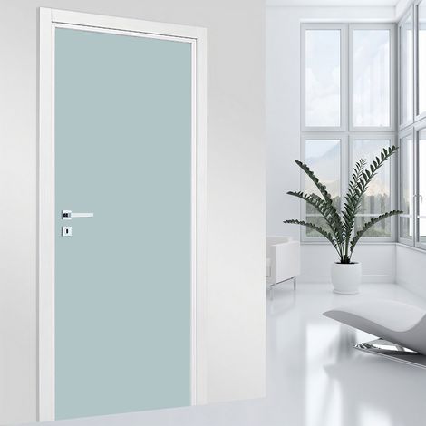 Stickers pour porte - Couleur tendance - 73 x 205 cm - Adhésif + Protection MATE (1/2)