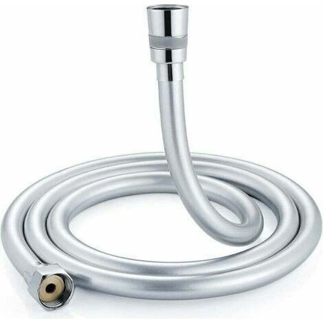 Flexible de douche de 1,5 m. Flexible de douche avec double protection anti-torsion. Raccords en laiton, connexion universelle G1/2. (1/4)