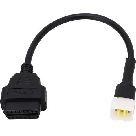 Câble de diagnostic OBD2, câble adaptateur lecteur/scanner de code OBD 6 broches vers 16 broches, adapté aux modèles Benelli TNT 135 25 300 et Delphi. (1/5)