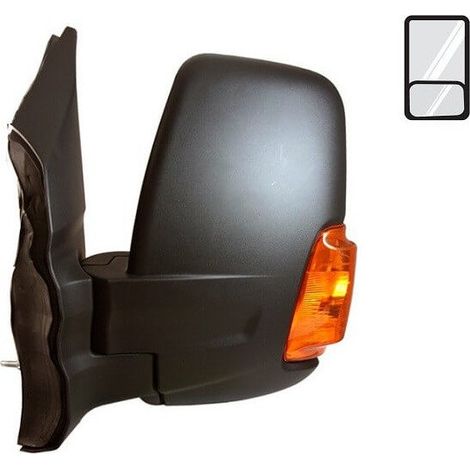 Rétroviseur manuel gauche feu orange bras court Ford Transit MK8 phase 1 2014-2019
