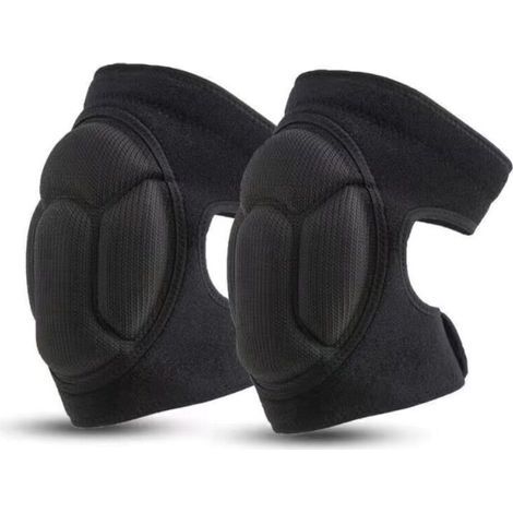 1 Paire de Genouillères de Travail, Genouillères de Jardin de Protection Noires Genouillères Antidérapantes, Anti-Collision, Genouillères de Jardin Multifonctionnelles - Noir (1/5)
