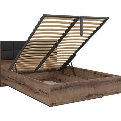 Cama canapé 140x200 somier incluido Romane Madera (1/4)