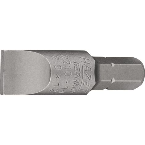 Hazet Bit, Sechskant massiv 8 (5/16), Schlitz Profil, 2 x 12 mm (1/2)