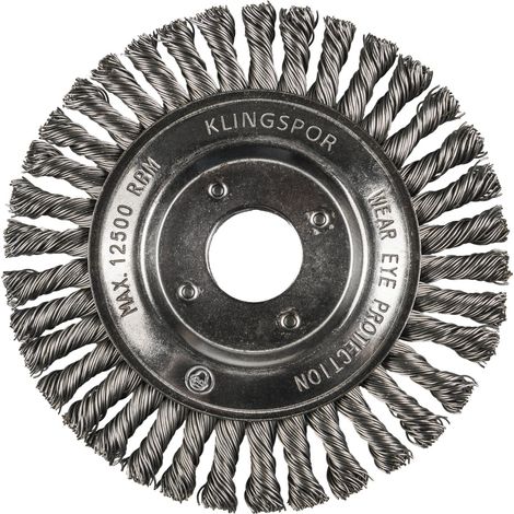 Klingspor BRP 600 Z Pipelinebürste gez. einreihig Anzahl Reihen 1, 125 x 6 x 22,23 mm 0,5 Edelstahl