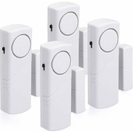 Alarme Porte Fenetre - 120 Db - Fonctionnement Magnetique - Pour Securite Domestique - Lot De 4 (1/4)