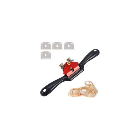 Rabot à main en bois de rabot de plan, Outil à Main pour Le Travail du Bois, 9’’ Raboteuse Manuelle Vastringue réglable avec 4 Lames