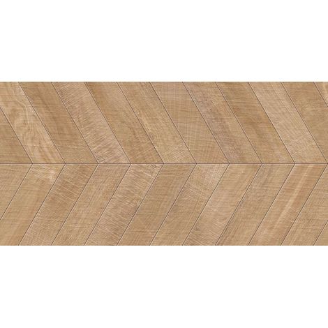 Eiffel Art Construction – Carrelage imitation parquet 60x120 cm – Grès cérame effet bois chevron – Finition mat rectifié – Pour murs et sols intérieurs