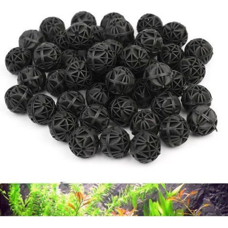 100 Pcs 16mm, Aquarium Filter Ball, Biochemical Cotton Filter, Purification and Degradation of Toxic and Harmful Substances in Water, for Filtering Aquariums