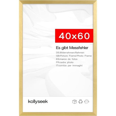 Bilderrahmen 40x60cm Acrylglas Metallmuster PVC-Gold 40x60cmx1 (1/5)