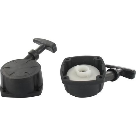Lanceur taille-haies 25cm³ – Entraxe fixation 50.5mm – Hauteur 33mm – Diamètre poulie 52mm – Pièce adaptable pour modèles Ama, Einhell, Garland, Ikra, KPC, TCK