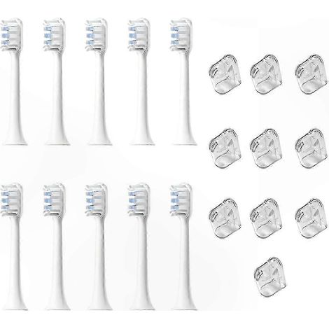 Têtes de brosse à dents électriques de rechange pour T301 MES605, T302 MES608, T501 MES607, blanches (1/5)