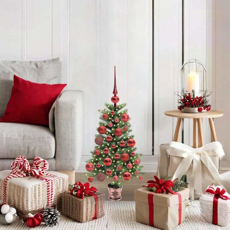 Weihnachtsbaum mit 150 LEDs mit Ständer Grün 65 cm PE
