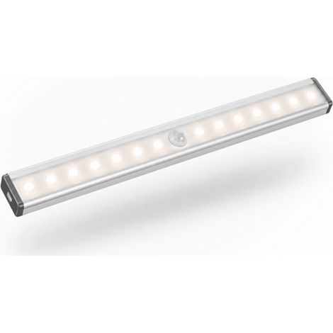Ecleanfy - Lampe LED sans fil avec détecteur de mouvement 21 cm – Intensité variable et rechargeable, blanc froid, lot de 1 (1/5)
