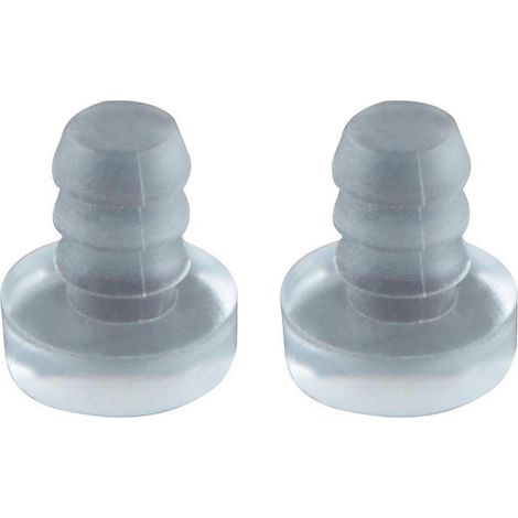 400 pièces Verre Tabletop Shock Recessed caoutchouc Cabinet porte Anti-Shock Pellets pour Patio Countertops, Compatible 3/16pouce Hole (1/4)