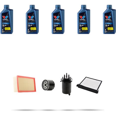 Kit tagliando 4 FILTRI e 5L OLIO compatibile con Nissan Micra III (k12) 1.5 dCI 60kw Dal 2003 al 2010 (1/5)