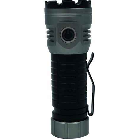Linterna de mano LED COB (30W 3000lm) con cable USB C haz de luz hasta 214m IPX4 Ø41x115mm color negro y gris (1/5)