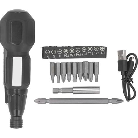 Jeu De Tournevis électriques, Outil De Tournevis électrique à Rotation CW CCW Réversible sans Fil Rechargeable, Ensemble D'outils De Tournevis Magnétique pour la Réparation (1/5)