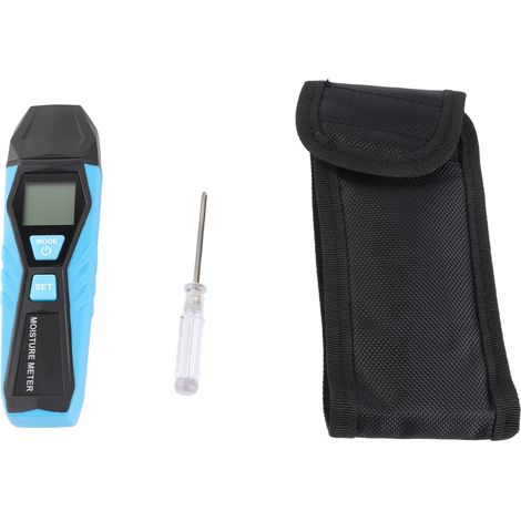 Tragbares Holzfeuchtemessgerät, digitales Mini-LCD-Thermo-Hygrometer, Feuchtigkeitsdetektor für Holz und Materialien (1/5)