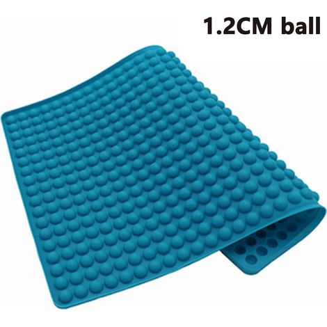 1 Tapis de barbecue rond, silicone alimentaire, résistance 230°C, antiadhésif, pour four et micro-ondes (1/5)