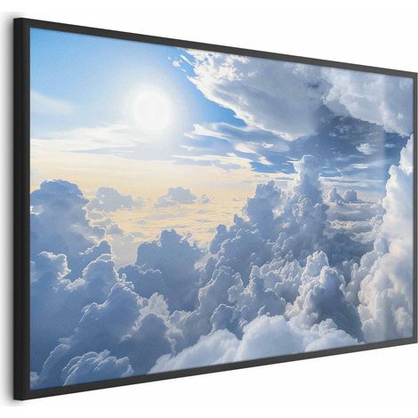 Poster – Symphonie des Lichts: Sonne und Wolken harmonieren in einem wunderschönen Himmel (1/4)