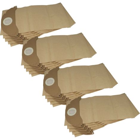 vhbw 20x bolsa reemplaza Kärcher KFI 252, 6.904-143.0, 4002667015317 para aspiradora - papel marrón (1/4)