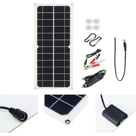 Kit ventilateur solaire avec contrôleur photovoltaïque 10A 20A 30A 40A 50A 60A pour niche pour animaux - Panneau solaire + contrôleur 60A + ventilateur (1/4)