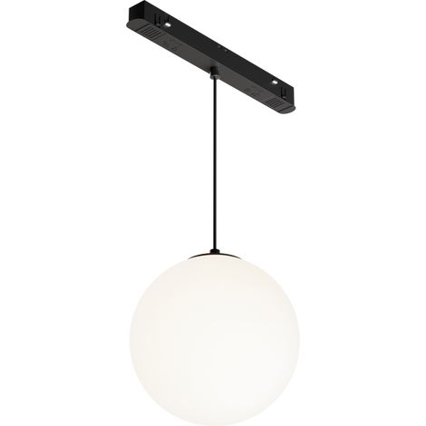 Suspension rail monophasé noire boule LED 5W 4000K (1/5)