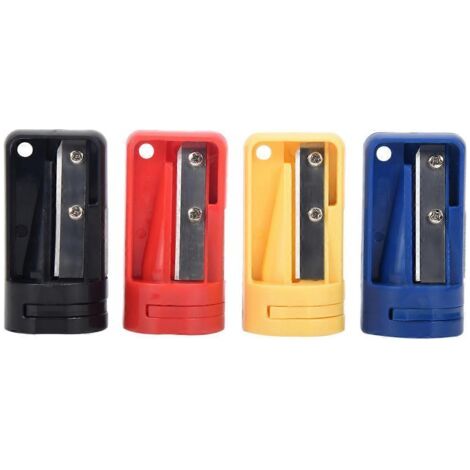 Taille-crayons de charpentier - Lot de 4 taille-crayons manuels pour crayons plats (1/5)