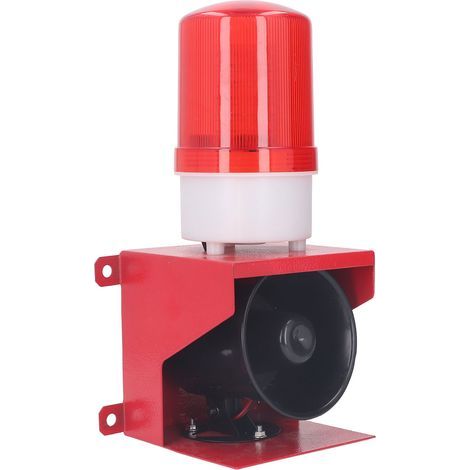 Alarma de sirena industrial, 35 W, 115 dB, con sonido y luz, fácil de instalar en caso de emergencia (enchufe europeo de 220 V). (1/5)