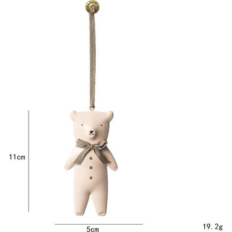 Décorations de sapin de Noël en métal, mini suspensions style nordique, ornements festifs en forme de petit sapin, accessoires décoratifs pour arbre de Noël, lot de 2 pièces (1/4)