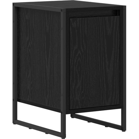 Maison Exclusive - Nachttisch Schwarz Eichen-Optik 39,5 x 30 x 50