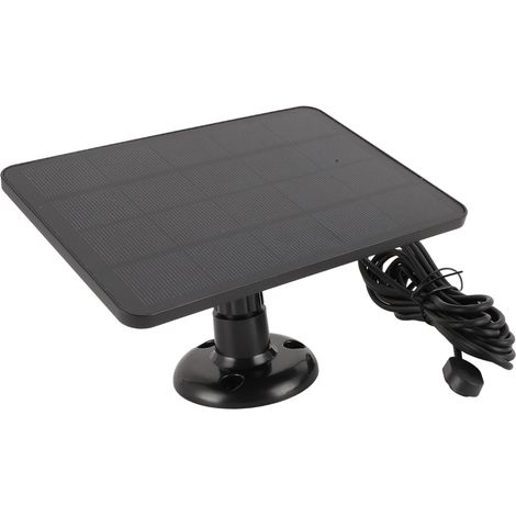 Panneau solaire 4W 5V pour caméra de sécurité, chargeur solaire haute efficacité pour Arlo Pro 4, Ultra 2, Pro 3 Ultra, Pro 5S et Pro 3 (noir) (1/5)