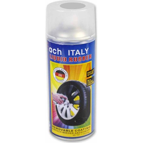 Vernice Spray per Cerchi Auto bomboletta per verniciare dipingere Cerchioni Moto Removibile Smalto Pellicola AntiGraffio 400 gr Grigio (1/2)