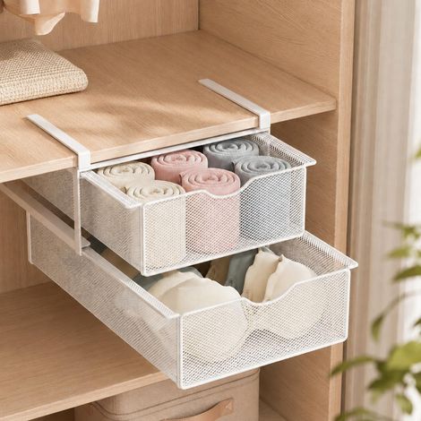 Sous - vêtements - Schubladen - organisateur pour armoire, Hängender Ausziehbarer BH - Socken - Lingerie - panier de (1/5)