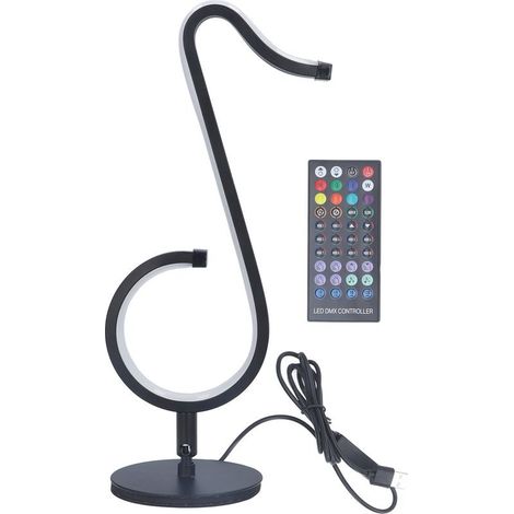 Lamp musicale controls RGB in shape of Note of music, Table of bedside romantique for room to bed (1/5)