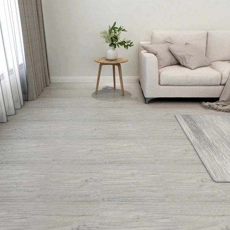 vidaXL Flooring Planks 5.11 m² 55 pcs PVC Grey and Wood