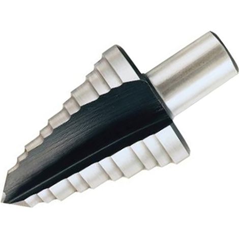 Halls MC1625 High-Speed Steel Step Drill Bit for Conduits, 16mm, 20mm, and 25mm Diameter (1/5)