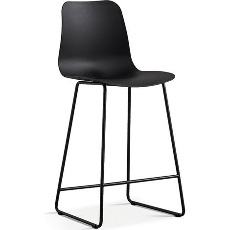 Sedia da banco 'Mario' PP Nero, dimensioni: H100.5 x L51 x P44cm