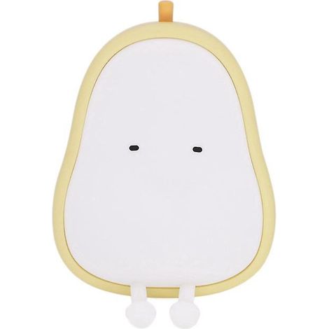 Veilleuse mignonne en forme de poire, lampe de nuit LED en silicone rechargeable par USB pour chambre d'enfant ou bureau (1/5)